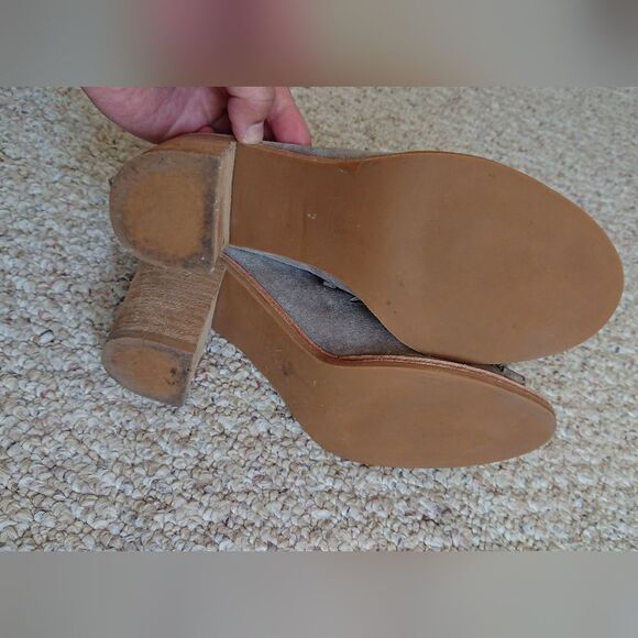 Jeffrey Campbell gray Luxe suede Corwin Lace-Up Booties Size 7 - Picture 16 of 16